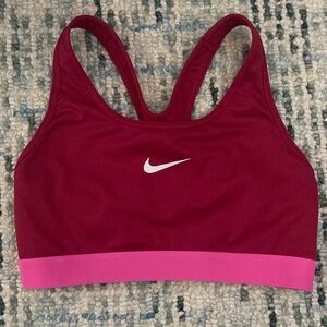 Nike DRI-FIT Women’s Sports Bra Red/Pink Size S